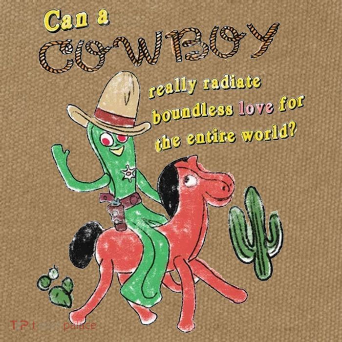 Can A Cowboy Really Radiate Boundless Love For The Entire World Cotton Canvas Backpack