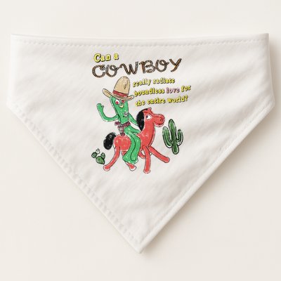 Can A Cowboy Really Radiate Boundless Love For The Entire World USA-Made Doggie Bandana