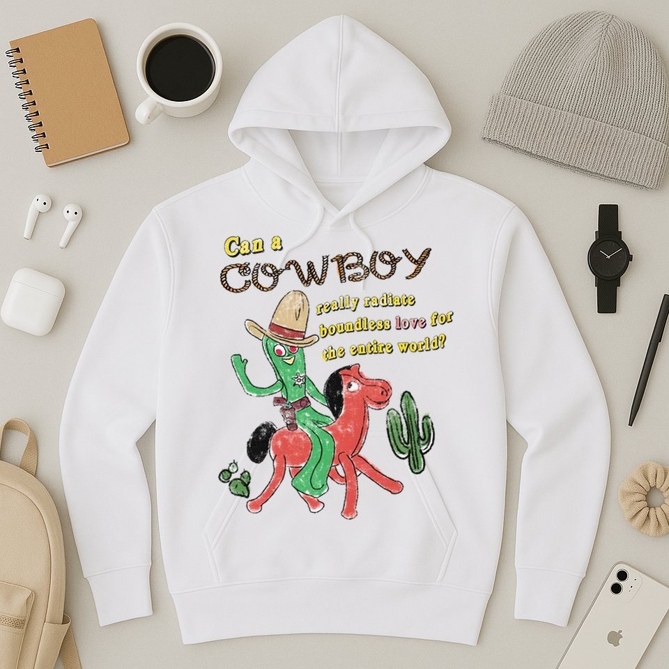 Can A Cowboy Really Radiate Boundless Love For The Entire World Hoodie