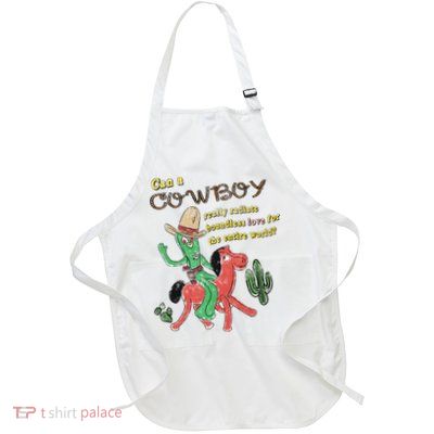 Can A Cowboy Really Radiate Boundless Love For The Entire World Full-Length Apron With Pockets