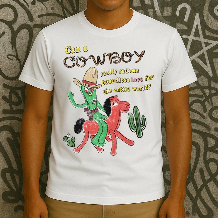 Can A Cowboy Really Radiate Boundless Love For The Entire World T-Shirt