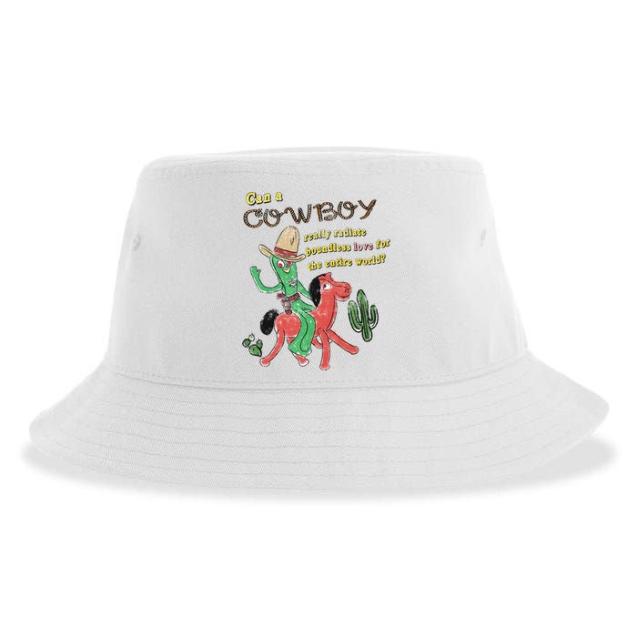 Can A Cowboy Really Radiate Boundless Love For The Entire World Sustainable Bucket Hat