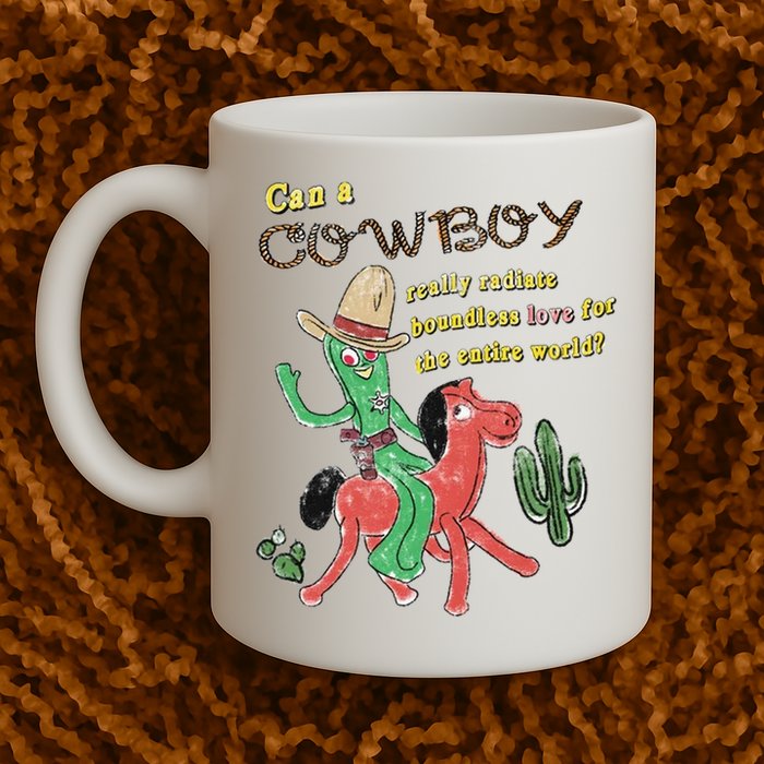 Can A Cowboy Really Radiate Boundless Love For The Entire World Mug