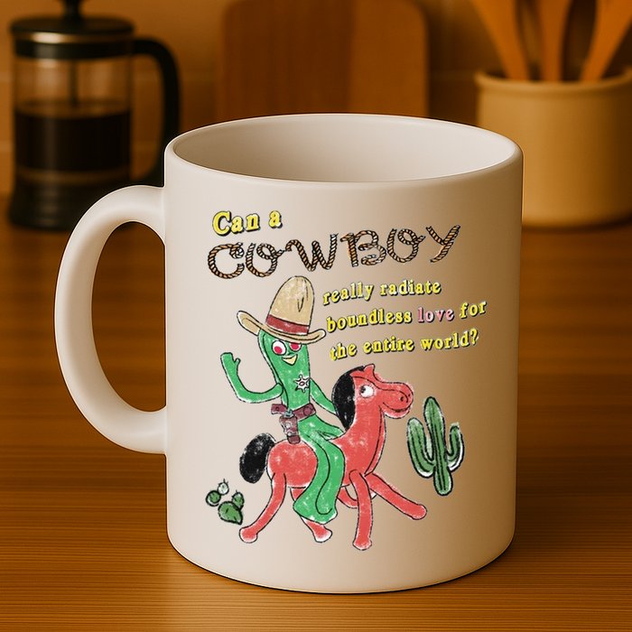 Can A Cowboy Really Radiate Boundless Love For The Entire World Mug