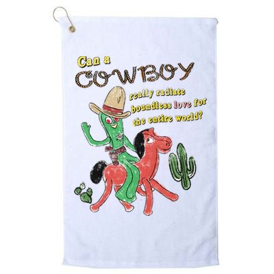 Can A Cowboy Really Radiate Boundless Love For The Entire World Golf Towel