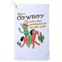 Can A Cowboy Really Radiate Boundless Love For The Entire World Golf Towel