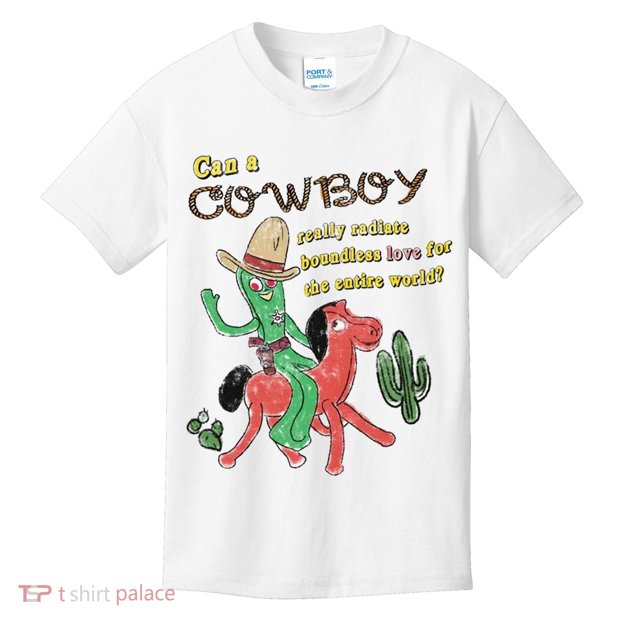 Can A Cowboy Really Radiate Boundless Love For The Entire World Kids T-Shirt