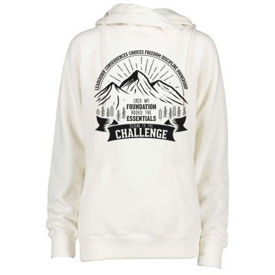 Challenge A Classical Conversations Womens Funnel Neck Pullover Hood