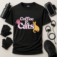 Coffee And Cats |Cat Lovers I Love Coffee Tee Cooling Performance Crew T-Shirt