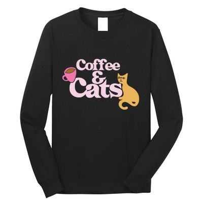 Coffee And Cats |Cat Lovers I Love Coffee Tee Long Sleeve Shirt