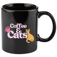 Coffee And Cats |Cat Lovers I Love Coffee Tee 11oz C Handle Ceramic Mug