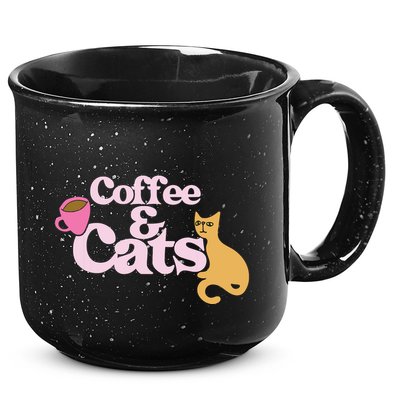 Coffee And Cats |Cat Lovers I Love Coffee Tee 15oz Campfire Ceramic Mug