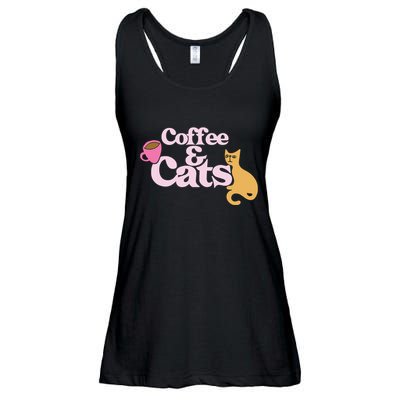 Coffee And Cats |Cat Lovers I Love Coffee Tee Ladies Essential Flowy Tank