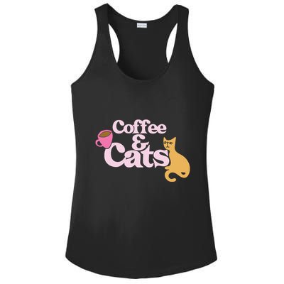 Coffee And Cats |Cat Lovers I Love Coffee Tee Ladies PosiCharge Competitor Racerback Tank