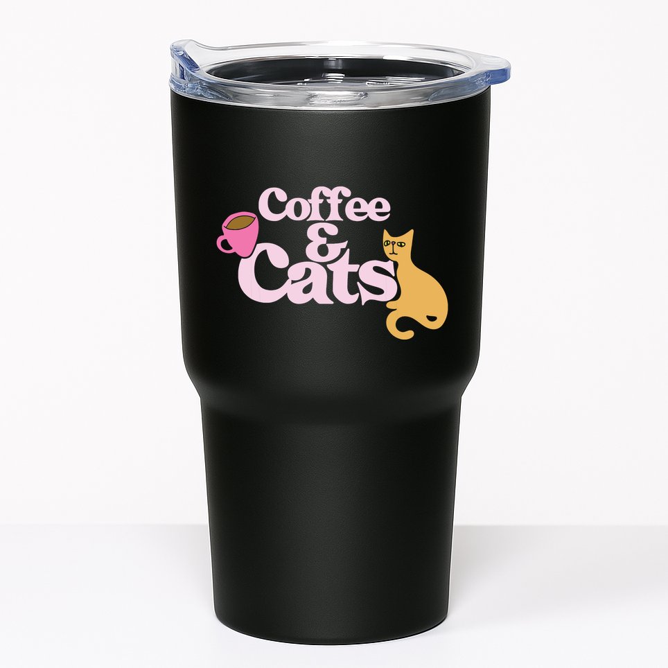 Coffee And Cats |Cat Lovers I Love Coffee Tee Tumbler