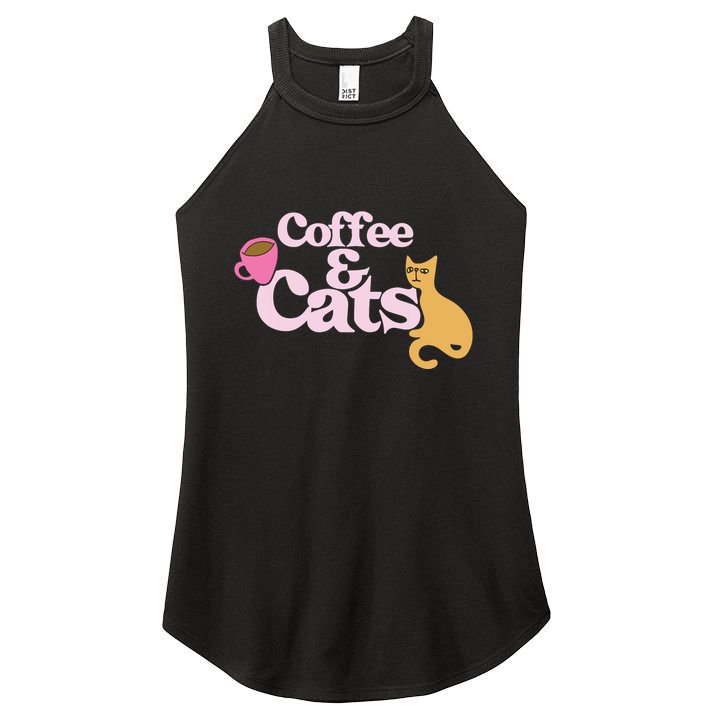Coffee And Cats |Cat Lovers I Love Coffee Tee Women's Perfect Tri Rocker Tank