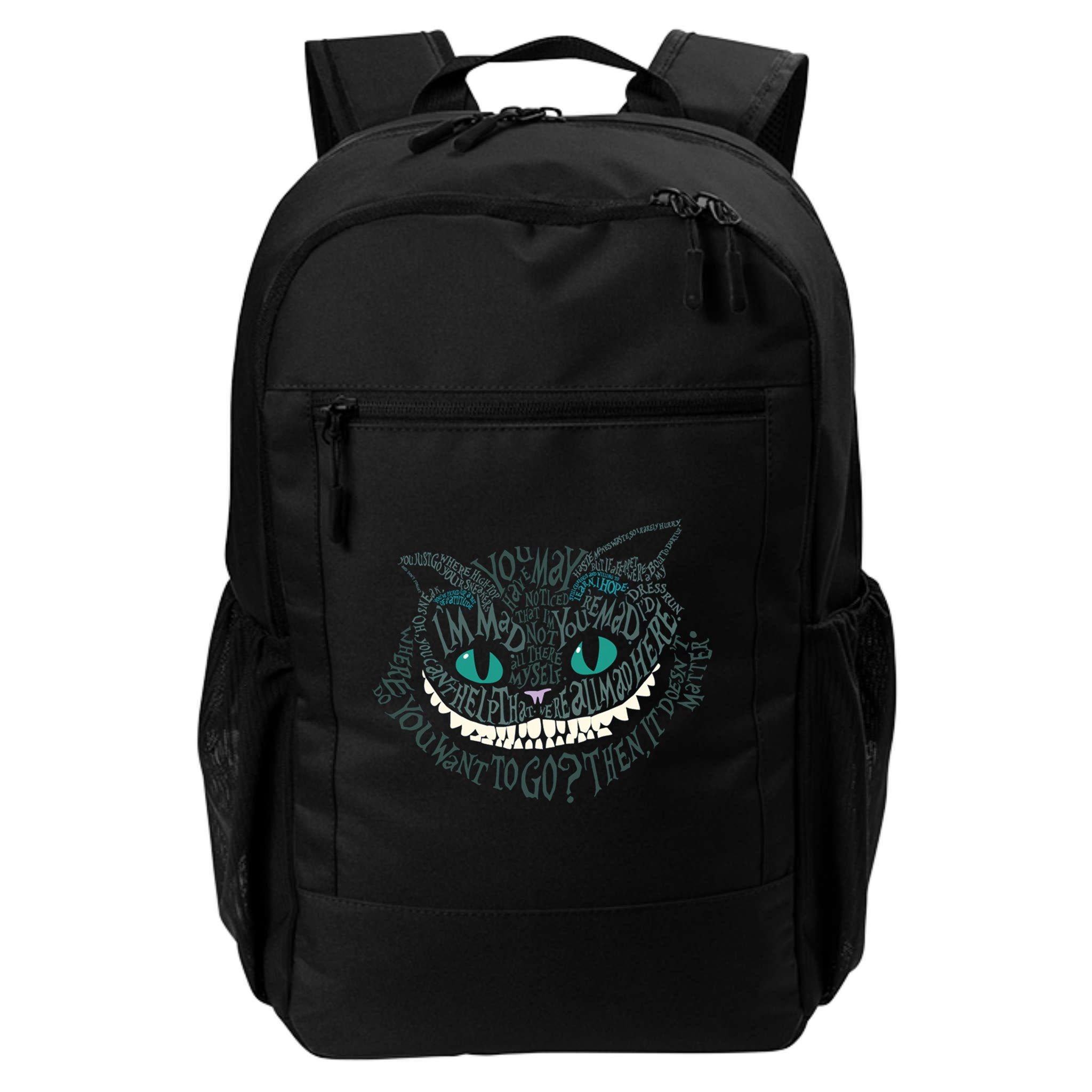 Cheshire Alice Cat We're All Mad Here Wonderland Backpack