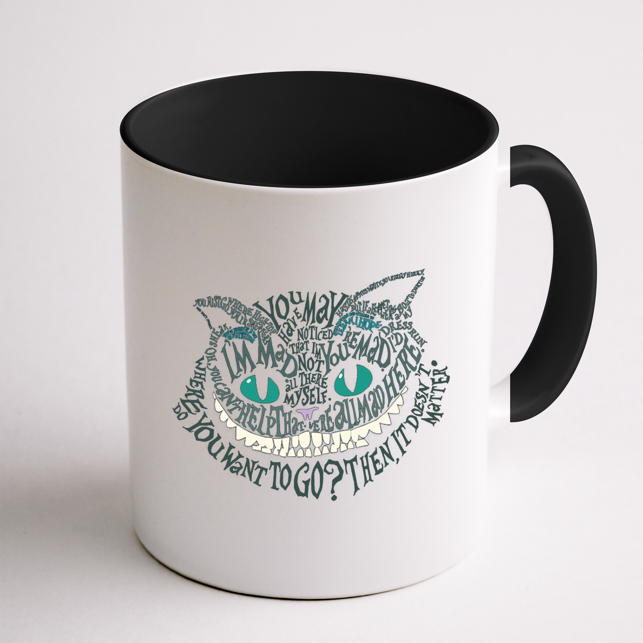 Cheshire Alice Cat We're All Mad Here Wonderland Mug