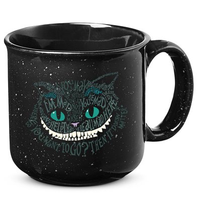 Cheshire Alice Cat We're All Mad Here Wonderland 15oz Campfire Ceramic Mug