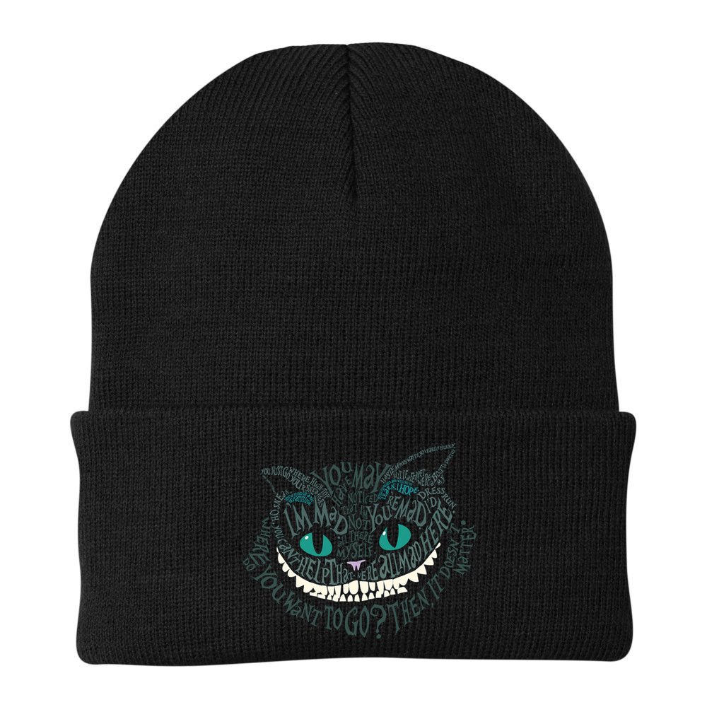 Cheshire Alice Cat We're All Mad Here Wonderland Beanie