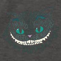 Cheshire Alice Cat We're All Mad Here Wonderland Vector Backpack