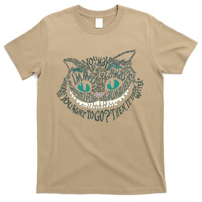 Cheshire Alice Cat We're All Mad Here Wonderland T-Shirt