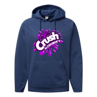 Crush AlzheimerS Performance Fleece Hoodie