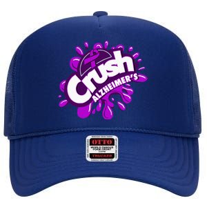 Crush AlzheimerS High Crown Mesh Back Trucker Hat