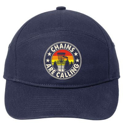 Chains Are Calling Disc Golf Frisbee Player Funny Gift 7-Panel Snapback Hat