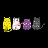 Cute Animal Cat Gift Non Binary Pride Agender Non Binary Drawstring Bag