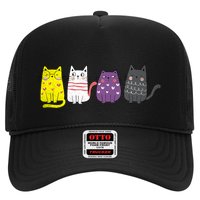 Cute Animal Cat Gift Non Binary Pride Agender Non Binary Trucker Hat