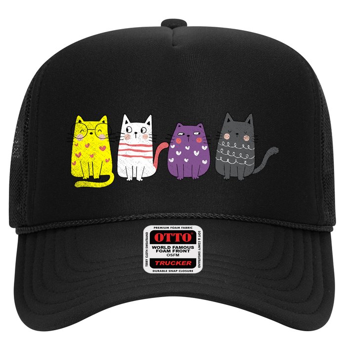 Cute Animal Cat Gift Non Binary Pride Agender Non Binary Trucker Hat