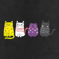 Cute Animal Cat Gift Non Binary Pride Agender Non Binary Trucker Hat