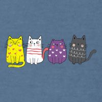 Cute Animal Cat Gift Non Binary Pride Agender Non Binary Garment-Dyed Sweatshirt
