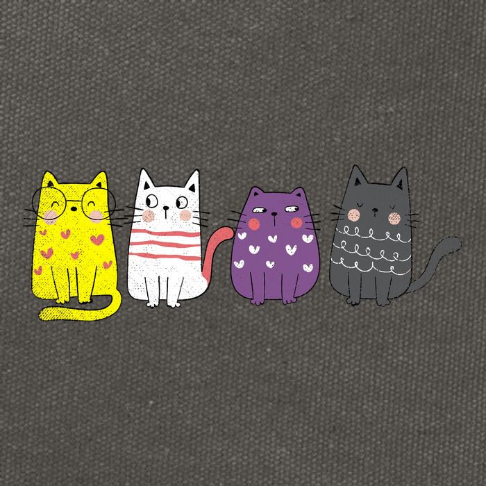 Cute Animal Cat Gift Non Binary Pride Agender Non Binary Cotton Canvas Backpack