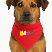 Cute Animal Cat Gift Non Binary Pride Agender Non Binary USA-Made Doggie Bandana