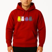 Cute Animal Cat Gift Non Binary Pride Agender Non Binary Hoodie