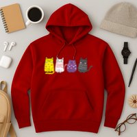 Cute Animal Cat Gift Non Binary Pride Agender Non Binary Hoodie