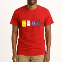 Cute Animal Cat Gift Non Binary Pride Agender Non Binary Tall T-Shirt