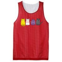 Cute Animal Cat Gift Non Binary Pride Agender Non Binary Mesh Reversible Basketball Jersey Tank