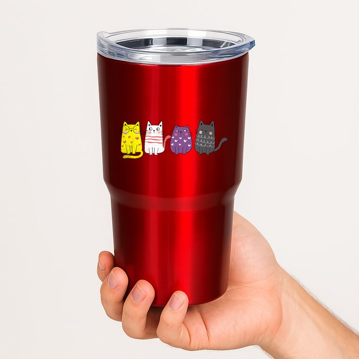 Cute Animal Cat Gift Non Binary Pride Agender Non Binary Tumbler