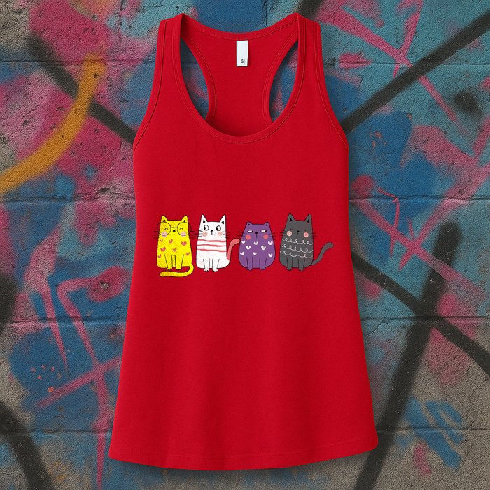 Cute Animal Cat Gift Non Binary Pride Agender Non Binary Womens Tank Top