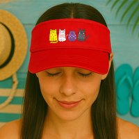 Cute Animal Cat Gift Non Binary Pride Agender Non Binary Visor