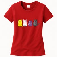 Cute Animal Cat Gift Non Binary Pride Agender Non Binary Womens T-Shirt