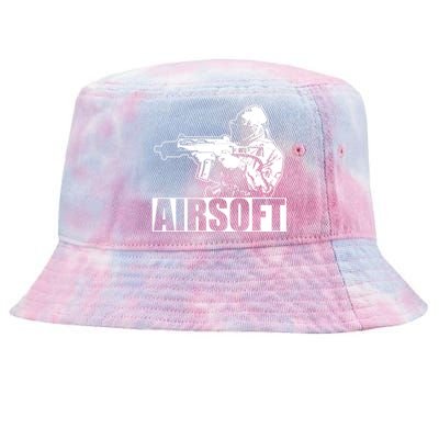 Cute Airsoft Combat Paintball And Funny Gift Tie-Dyed Bucket Hat