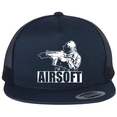 Cute Airsoft Combat Paintball And Funny Gift Flat Bill Trucker Hat