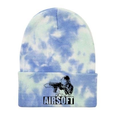 Cute Airsoft Combat Paintball And Funny Gift Tie Dye 12in Knit Beanie