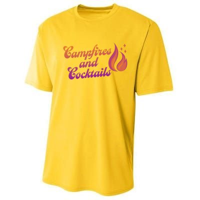 Campfires And Cocktails Gift Performance Sprint T-Shirt