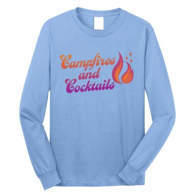 Campfires And Cocktails Gift Long Sleeve Shirt