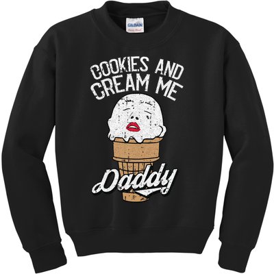 Cookies And Cream Me Daddy Lazy Halloween Kids Sweatshirt